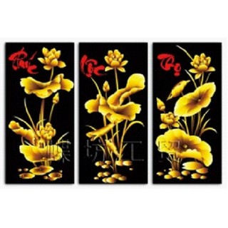 Tranh thêu chữ thập Phúc Lộc Thọ  DLH-222427