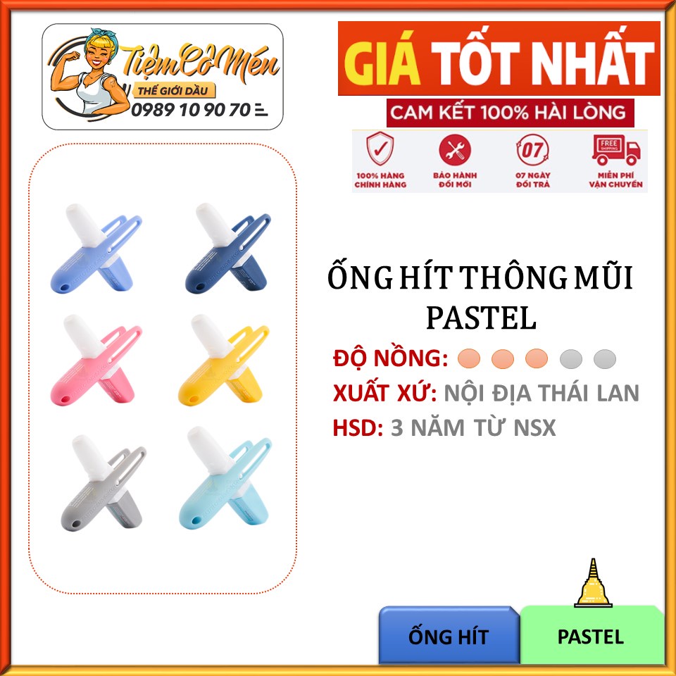Ống Hít Thông Mũi Pastel - Pocket Inhaler Đủ Các Màu và Mùi