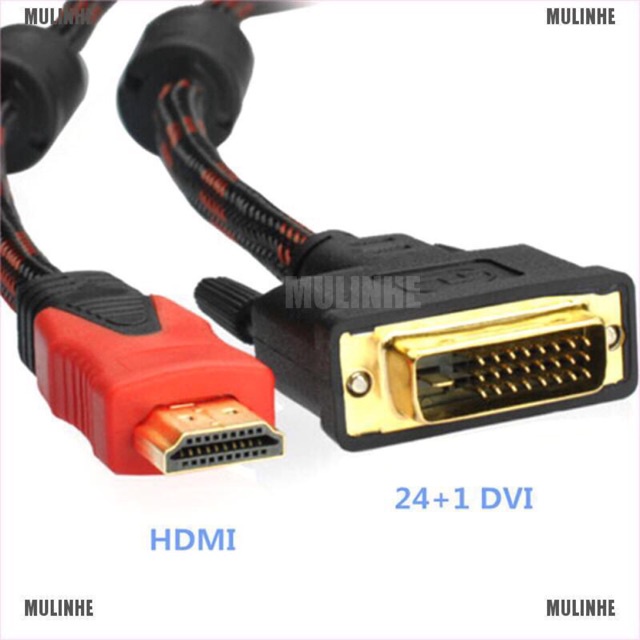 Cáp HDMI to DVI 24 +1 (Loại tốt)- Dây Dù - Truyền Dẫn Tín Hiệu Tốt