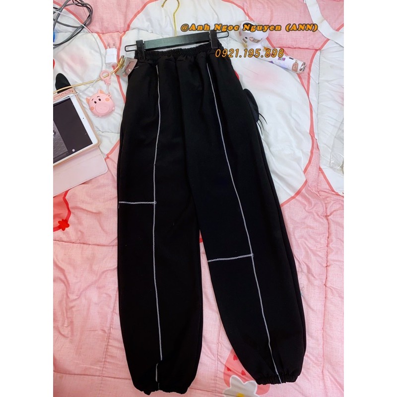 [Ảnh Thật] Quần jogger giả jean ullzang cá tính