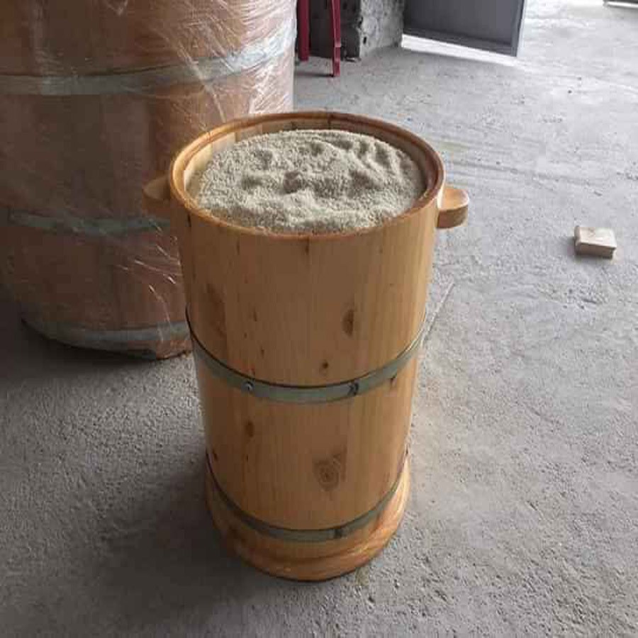 Thùng gỗ đựng gạo 10kg, 20kg, 30kg, thùng đựng gạo bằng gỗ phong thuỷ