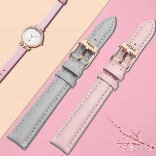Dây đồng hồ màu xám 12 14 16mm cho Fossil Es3487 3866 4179 Es3133