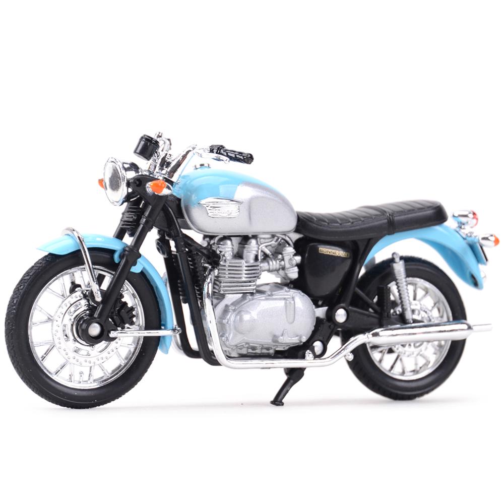 Mô Hình Xe Mô Tô Welly Triumph 2002 Bonneville Die Cast Tỉ Lệ 1:18