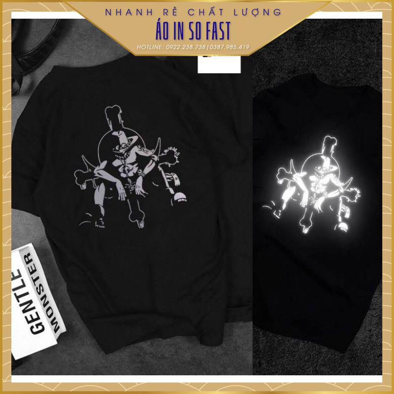 🔥SIÊU PHẨM🔥BST Áo thun unisex in Naruto - One Piece phản quang in hình đẹp cực cool