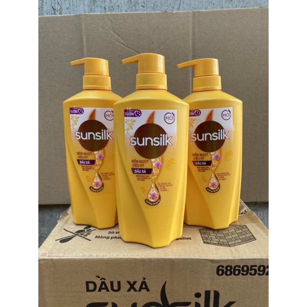 Dầu Xả Sunsilk Mềm Mượt Diệu Kỳ 640g (Mầu Vàng)