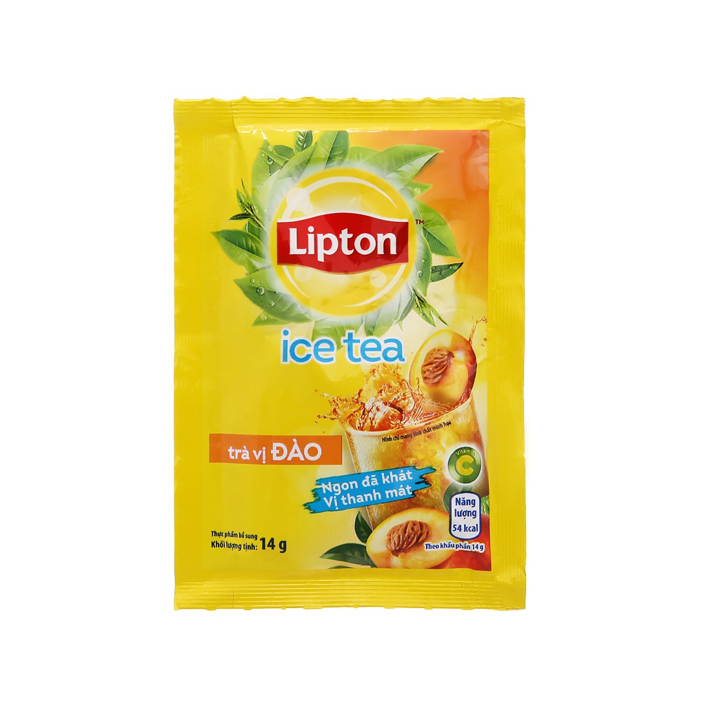 Trà Lipton Ice Tea Hòa Tan Vị Đào - Hộp Giấy 224g (16 gói)
