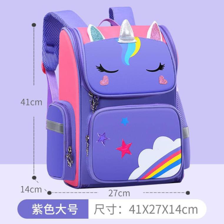 Balo dáng hộp Ngựa Pony CHỐNG GÙ LƯNG - SIÊU NHẸ DÀNH CHO CÁC BÉ