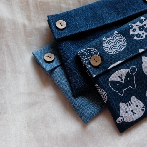 Túi vải chống sốc 2 lớp cho 𝐊𝐢𝐧𝐝𝐥𝐞 Paperwhite/ Voyage/ Basic/Oasis phiên bản Mèo bông|Jean