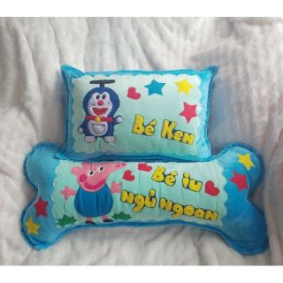 Bộ 2 gối nằm và ôm cho bé đoremon và heo peppa
