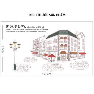 Decal dán tường PARIS COFFE HOUSE - HPM9212