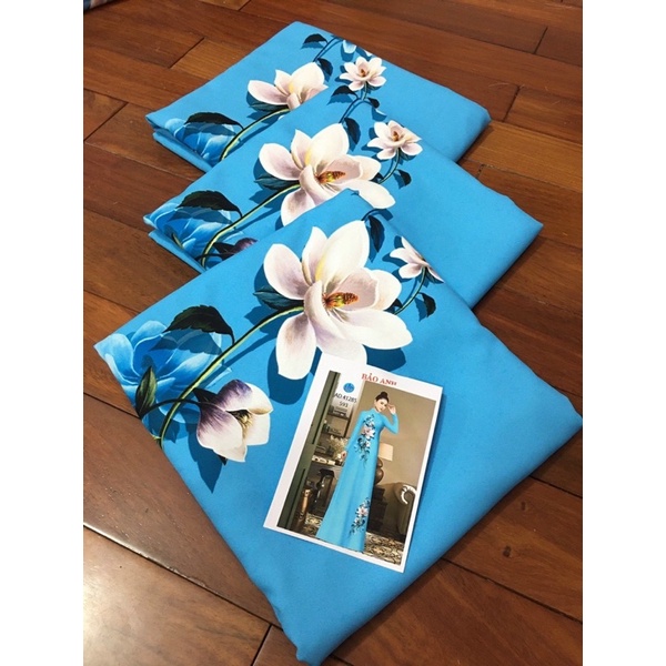 Vải áo dài hoa eo