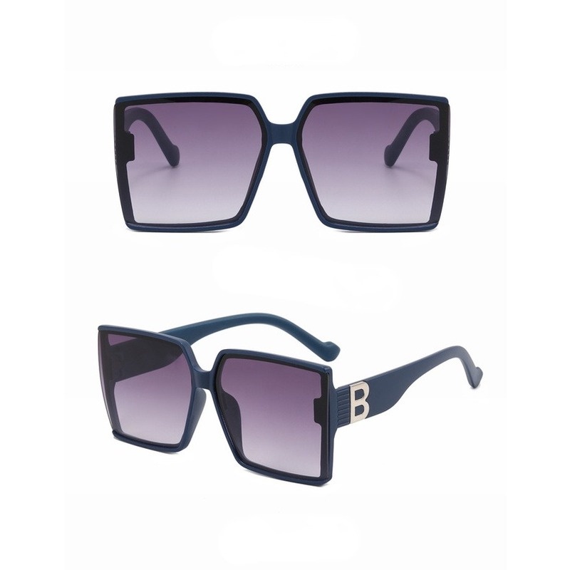 (JIUERBA) Kính Râm Oversized Hình Vuông Phong Cách Retro Thời Trang Mới
