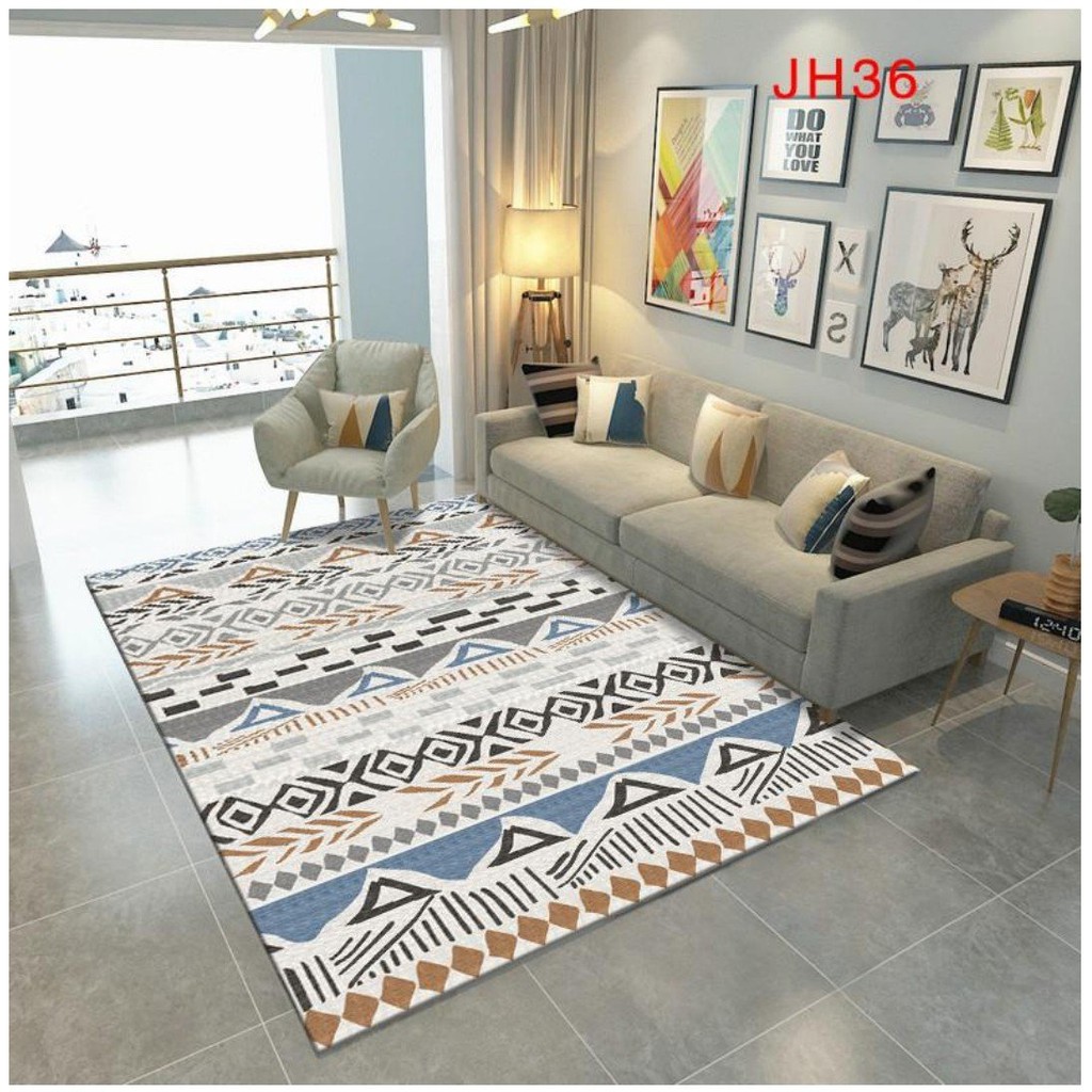 thảm lót sàn phòng khách, lì bali 2m 3m, 3d 1m6 x2m3, mẫu sofa hiện đại