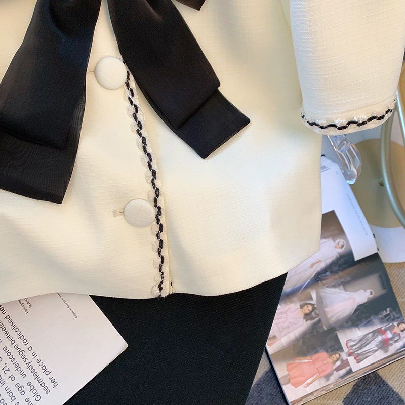 Cổ Phiếu Sẵn Sàng❤Ah F &amp; X Áo Sơ Mi Tay Phồng Đính Nơ Phong Cách Pháp Thời Trang Mùa Hè Phong Cách Phương Tây Dành Cho Nữ 2022