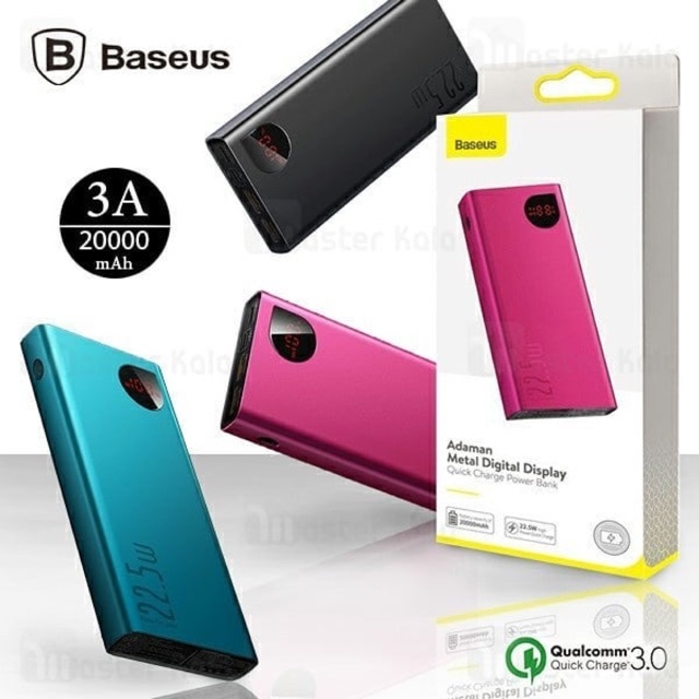 Pin dự phòng siêu nhanh Baseus Adaman Metal Quick Charge 22.5W 10000mah - 20000mAh