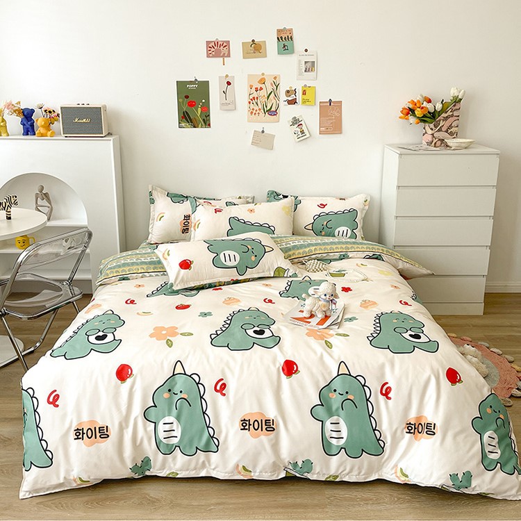 Bộ chăn ga gối poly cotton mùa hè dày dặn, Bộ chăn ga 4 món chất cotton poly cao cấp mềm mịn - Otama Bedding | BigBuy360 - bigbuy360.vn