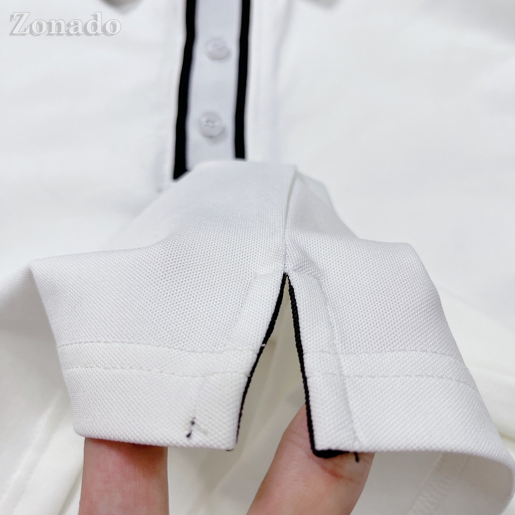 Áo phông có cổ cao cấp sang trọng, áo may tay độ khó cao chất vải cotton co giãn - Áo Polo nam mặc hè - Mã A01 ZONADO