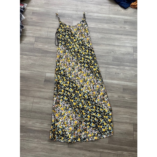 Đầm lụa midi bcbg xuất xịn bigsize hoa nhí
