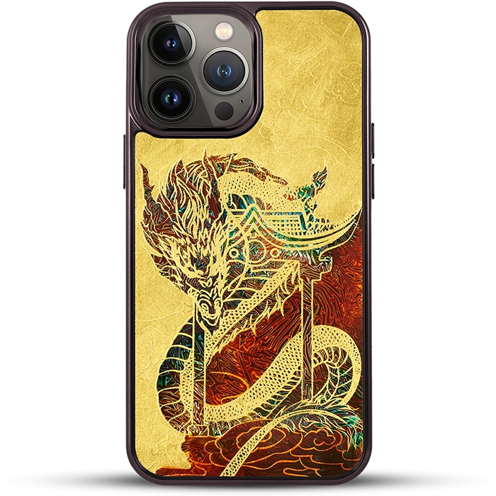 Ốp điện thoại cho iPhone 13 Pro / 13 Pro Max mẫu Rồng Phương Đông thương hiệu La Sonmai