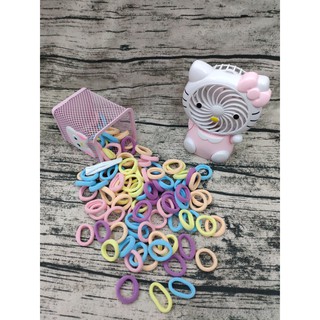 set 100 chun tóc sắc màu trẻ em