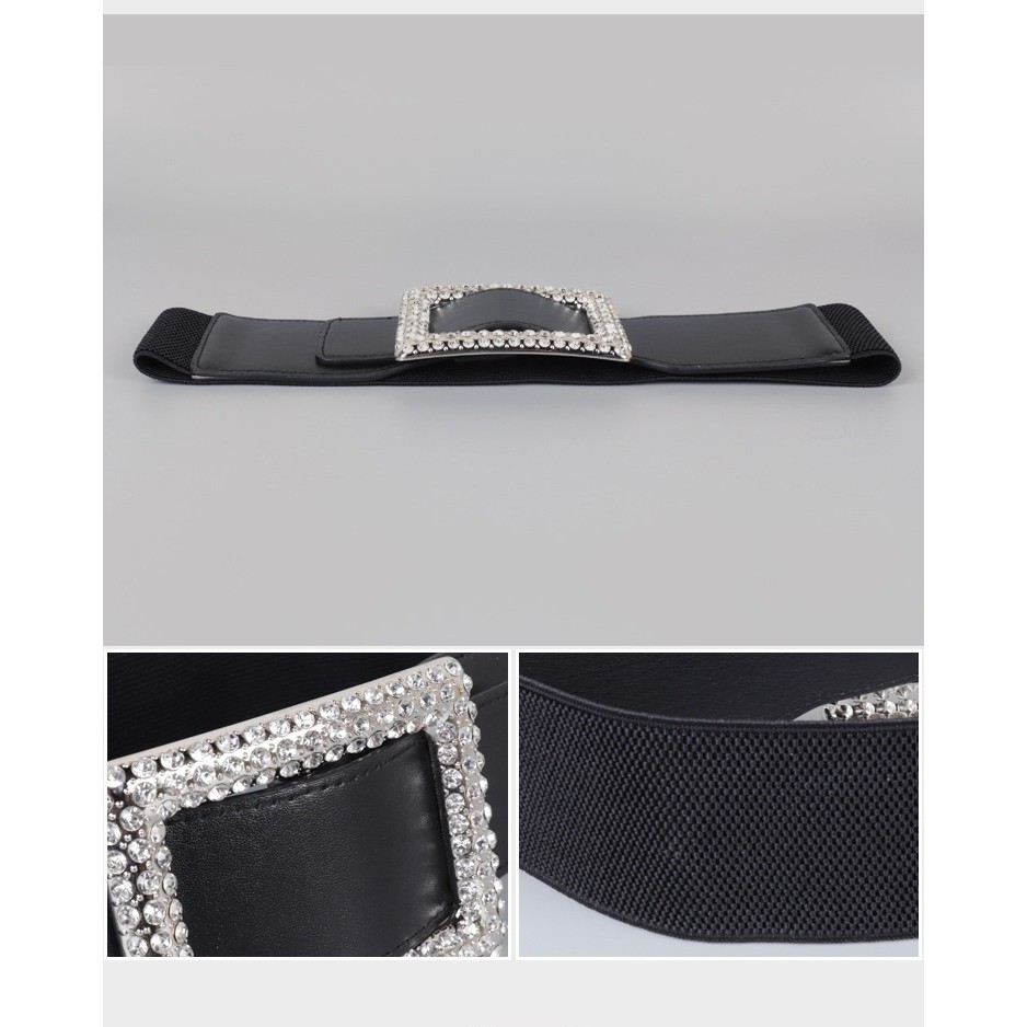 Đai váy bản to 6.5cm mặt ĐÍNH ĐÁ 8cm