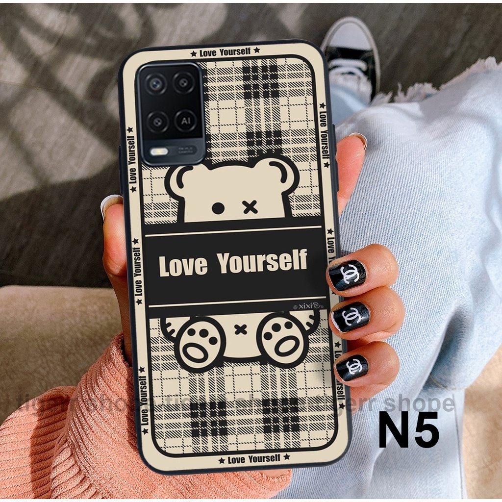 Ốp lưng Oppo A54 /Oppo A55 in hình gấu dễ thương đa sắc màu , trẻ trung , năng động TIGERR SHOPE