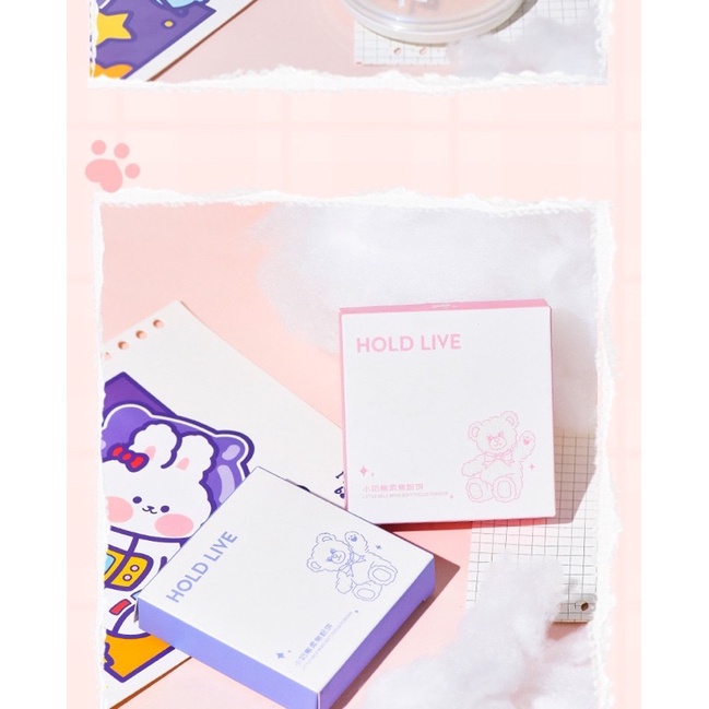Phấn phủ, phấn nén kiềm dầu Hold Live Little Bear HL546