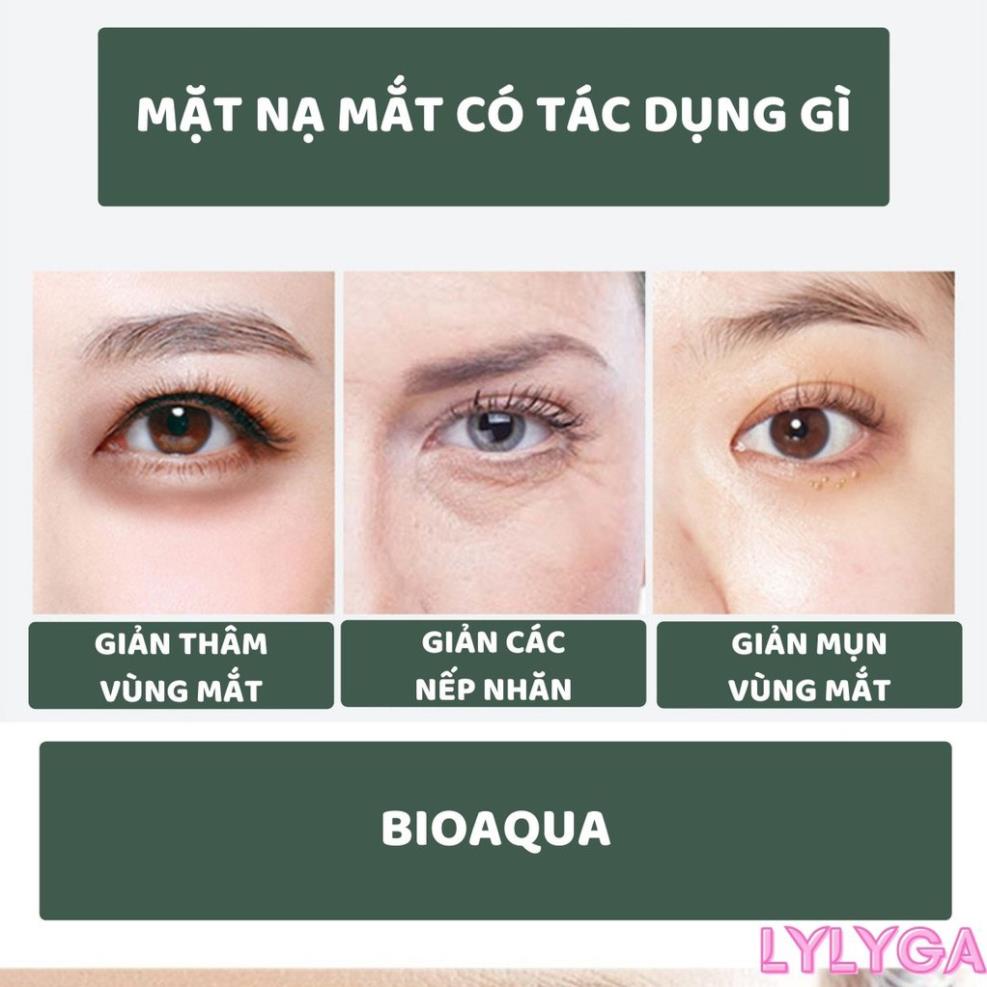 Mặt nạ mắt BIOAQUA Tảo Biển Hộp 60 miếng Nội địa Trung , Giảm thâm nhăn quầng mắt bọng mắt hiệu quả