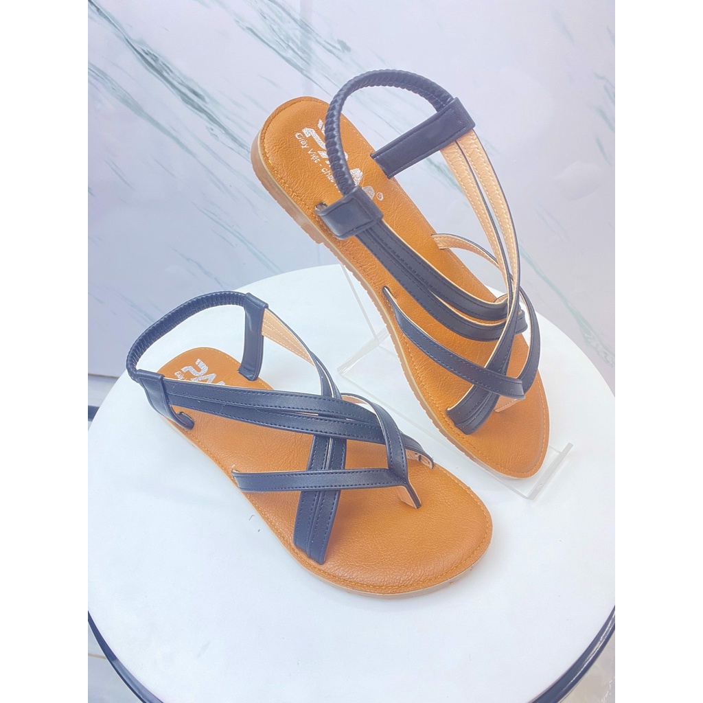 Sandal Nữ PAM Giày Việt - Chất Lượng Việt Đế Bệt Quai Chéo Xỏ Ngón Thời Trang Đi Chơi Đi Biển - SDBT803 - Size 35-39