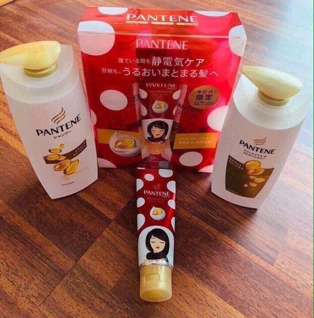 Bộ 3 dầu gội - xả - dưỡng Pantine của Nhật Bản