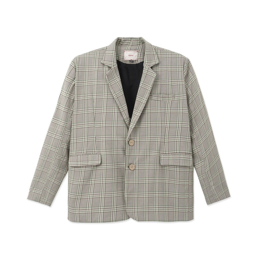 [Mã FASHIONMALLT4 giảm 15% đơn 150k] Áo khoác Blazer DECAO Three Green Caro