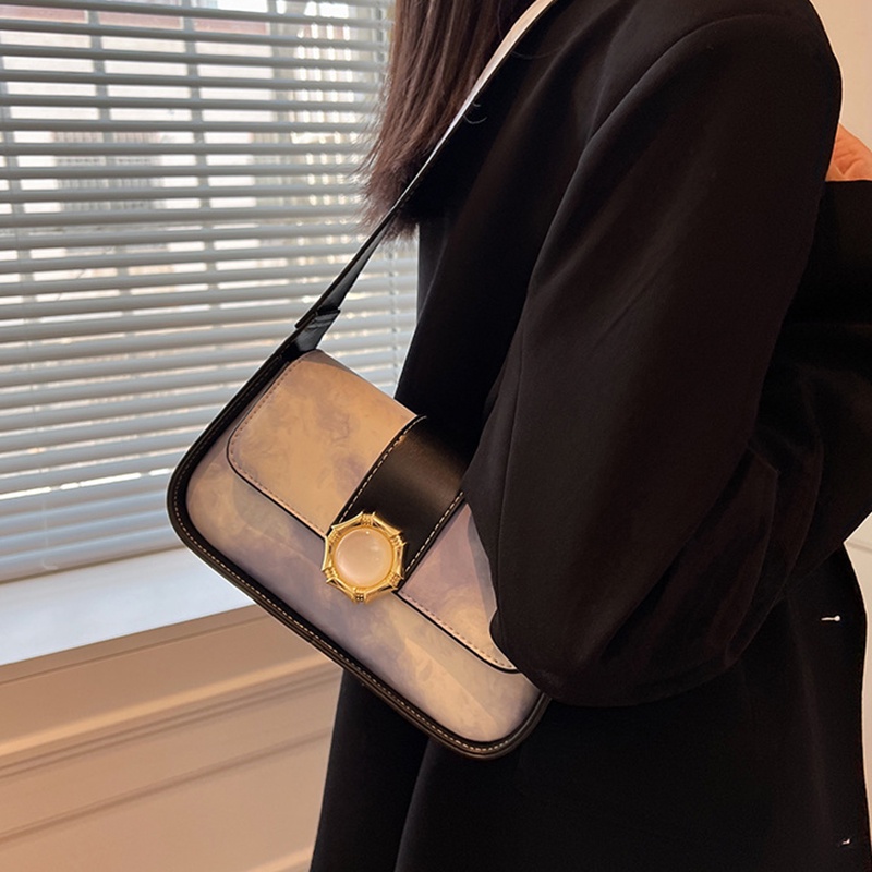 Túi Đeo Vai Có Khóa Kéo Phong Cách Pháp Thời Trang Cho Nữ