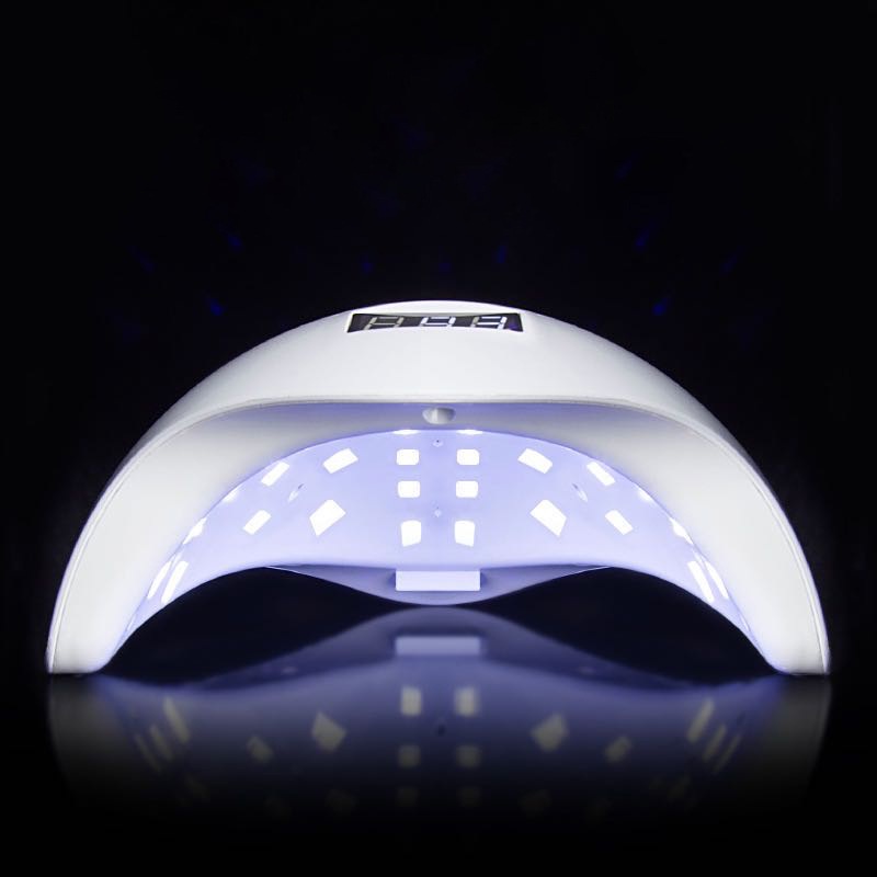 Máy hơ gel SUN 5 UV/LED tem xanh 48W 24 bóng đèn - Máy hơ mini dành cho học viên thực hành - bảo hành 1 tháng