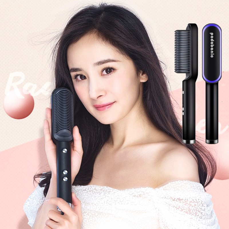 Lược Điện Chải Thẳng Tóc Chuyên Nghiệp Và Tiện Lợi Lược Duỗi Tóc Máy Duỗi Tóc Ép Tóc