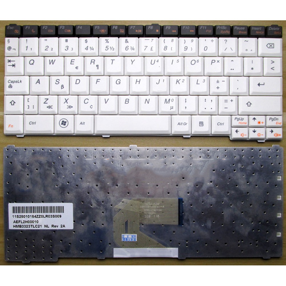 (KEYBOARD) BÀN PHÍM LAPTOP LENOVO S10-3T dùng cho Ideapad S10-3T U150 (CÁP CONG)