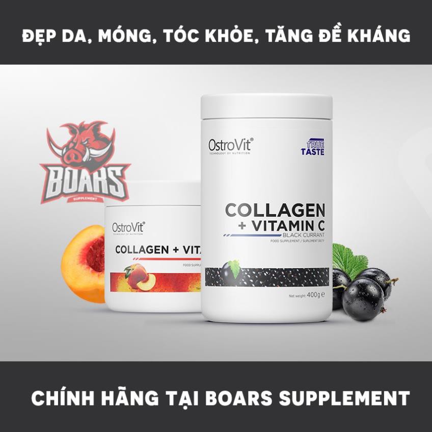 OSTROVIT COLLAGEN + VITAMIN C - Làm đẹp da, móng, tóc khỏe, tăng đề kháng cho cơ thể
