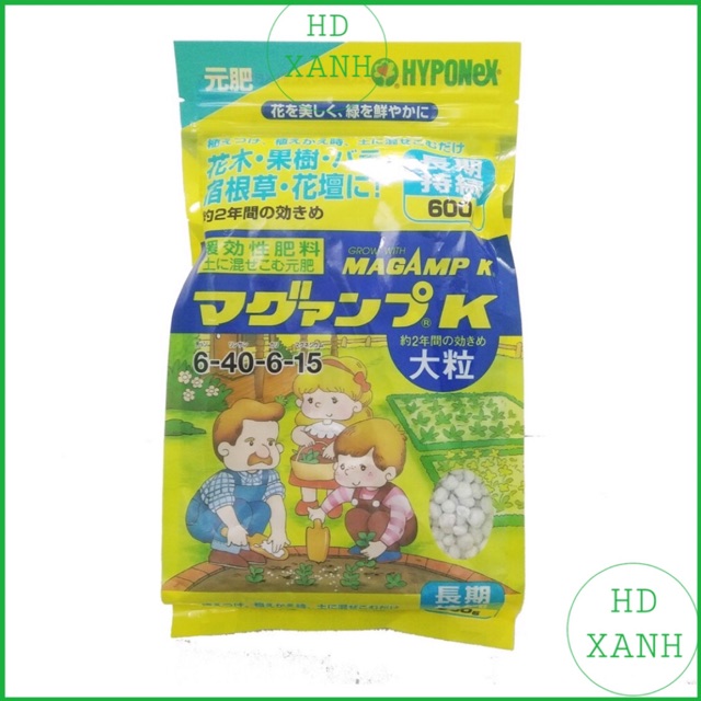 Phân tan chận, phân trắng nhật 6-40-6-15 mangamp nhật bản 600gr
