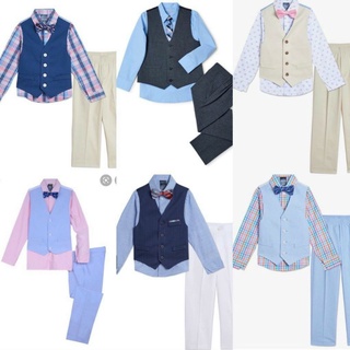Set đồ vest 4 chi tiết cho bé trai