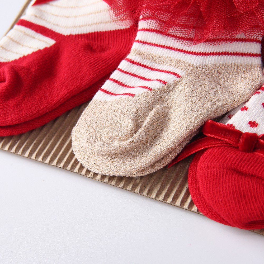 Set 3 Đôi Vớ Sanlutoz Xinh Xắn Dành Cho Bé Sơ Sinh