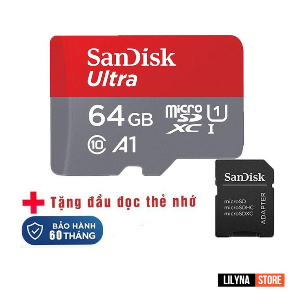 Thẻ nhớ sandisk 64GB /32Gb/16GB/8GB dùng điện thoại, máy ảnh - Thẻ nhớ tốc độ cao Class 10 Ultra  667x 100MB/s -BH 5 năm