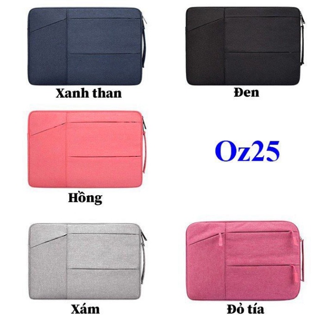 Túi Chống Sốc Dành Cho Laptop Macbook Có Quai Xách Oz125 Cho Máy 13/14/15.6 Inch
