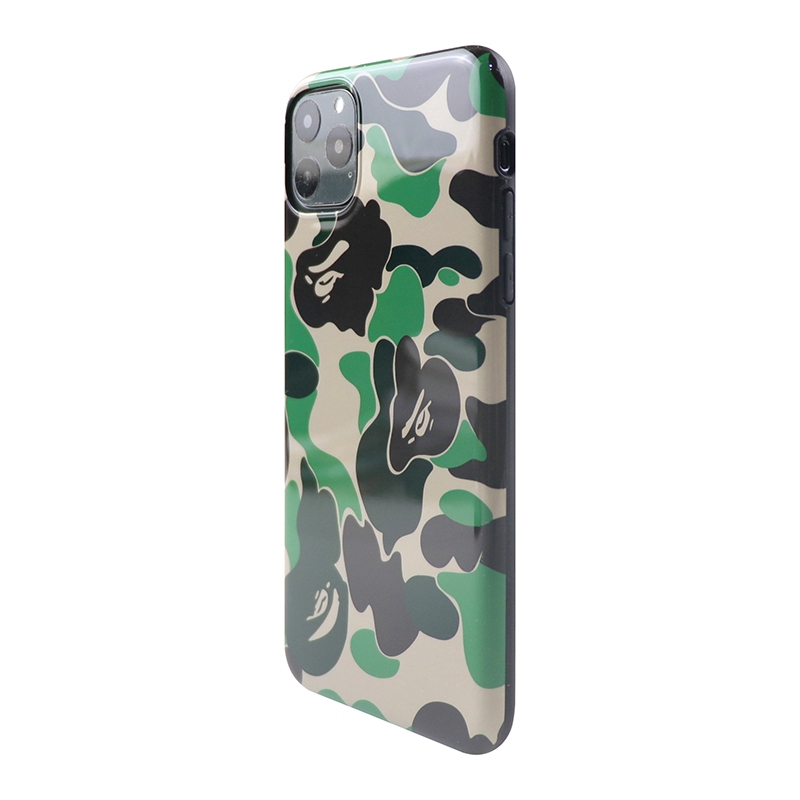 Ốp điện thoại silicon nhám chống sốc in logo BAPE ABC CAMO cho iPhone X Xs Max XR 7 8 SE2 Plus 11 PRO MAX