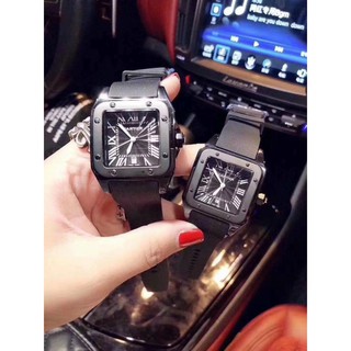 Đồng hồ Nam nữ Cartier dây silicon mẫu mới, đồng hồ cặp đôi cực chất