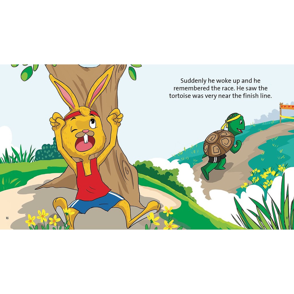 Sách -  The hare and the tortoise ( Best fables for kids) Truyện tranh đơn ngữ cho thiếu nhi - 8782168541091 | BigBuy360 - bigbuy360.vn