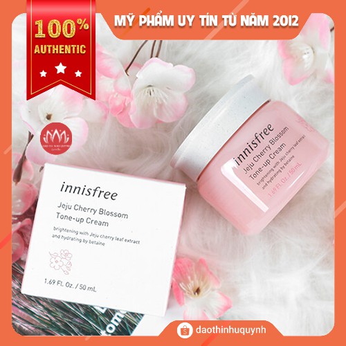 Kem Dưỡng Nâng Tông Da Trắng Sáng Chiết Xuất Hoa Anh Đào - Innisfree Jeju Cherry Blossom Tone Up Cream 50ml