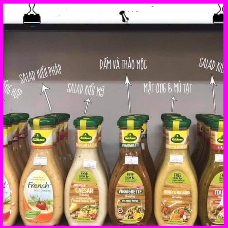 Sốt Trộn Salad Hiệu Kiihne Salad Dressing 250ml