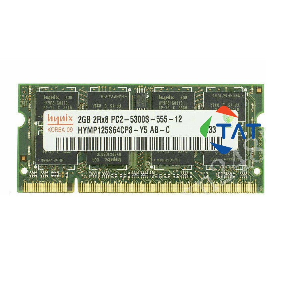 Ram Laptop 2GB DDR2 800MHz 667MHz PC2-6400/5300 Samsung Kingston Hynix Elpida Dùng Cho Máy Tính Xach Tay MacBook Giá Tốt