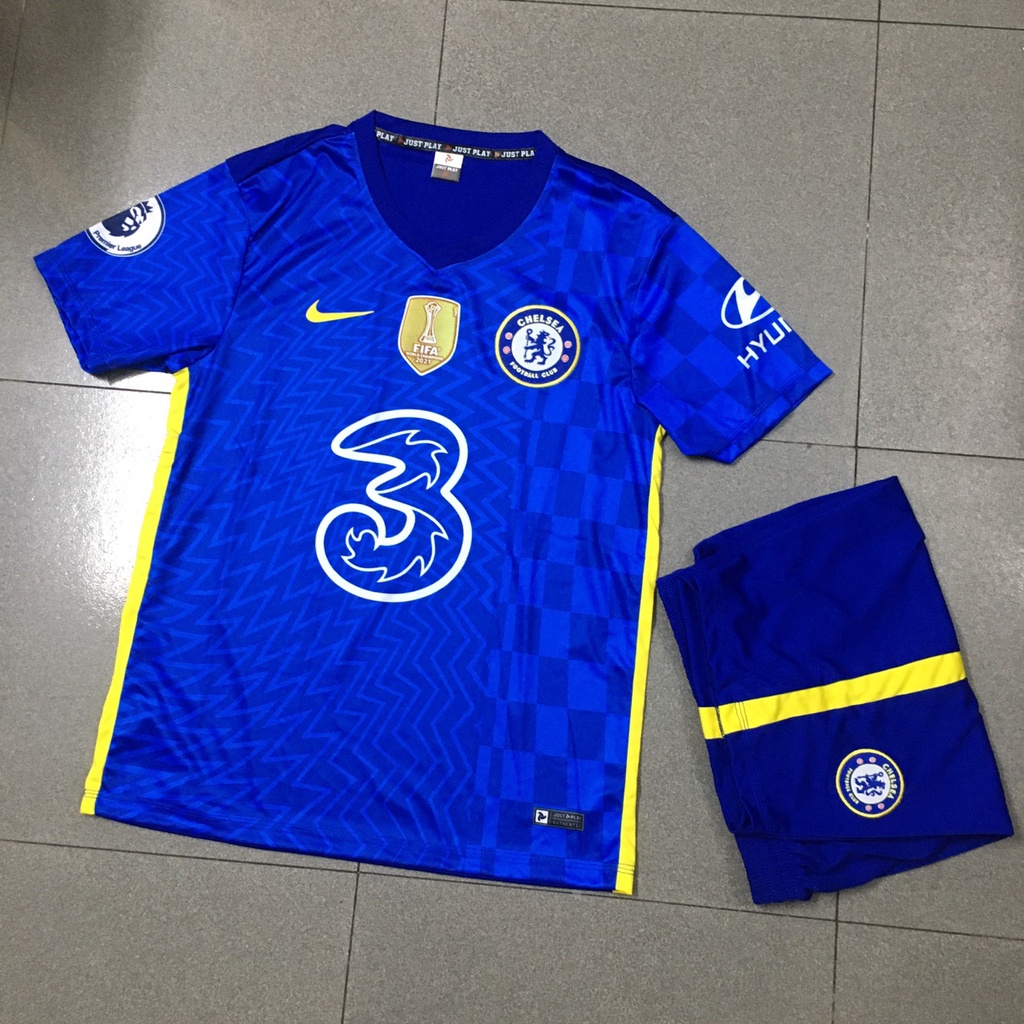 Bộ quần áo bóng đá CLB CHELSEA Xanh Bích 2022 FLG vô địch