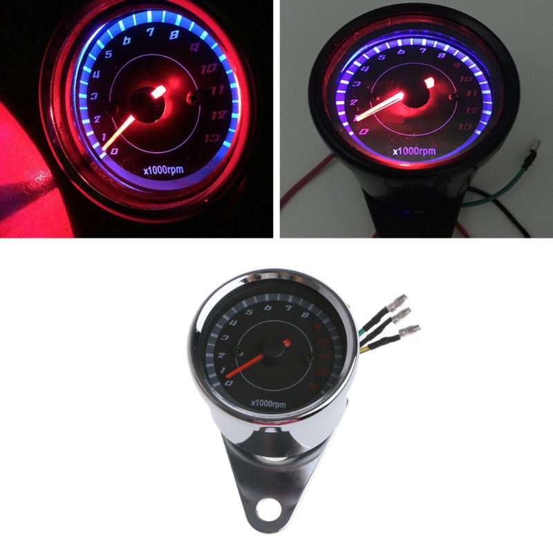 Đồng hồ đo tốc độ màn hình led DC 12V cho Honda Yamaha Suzuki