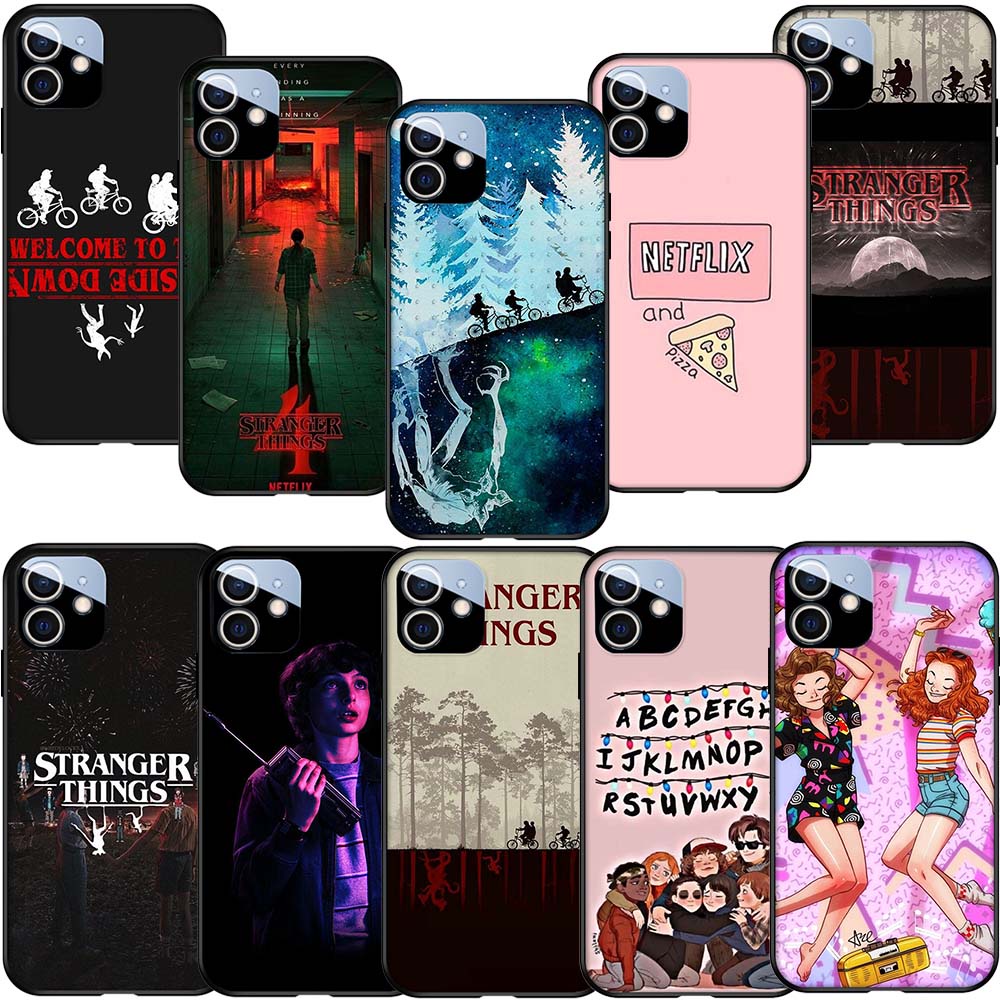 Ốp Điện Thoại TPU Silicon Mềm Hình Stranger Things Cho iPhone XR 13 Pro Max 13 mini AR129
